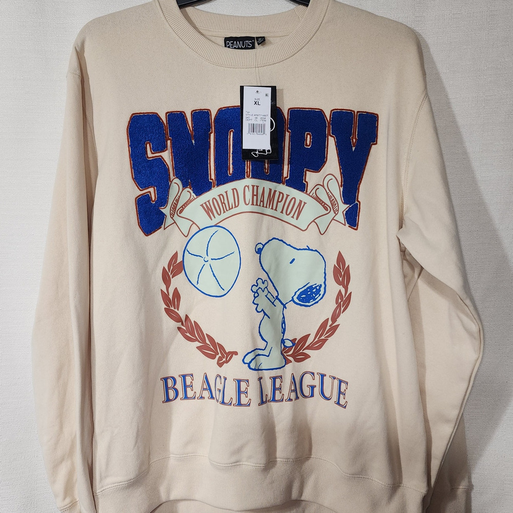 Snoopy ''Beagle league'' men's sweatshirt size XL NWT